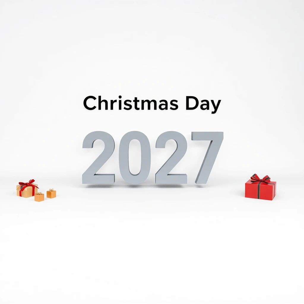 Timeline and release date countdown for 2026 Christmas Day 2027 in the Holidays niche