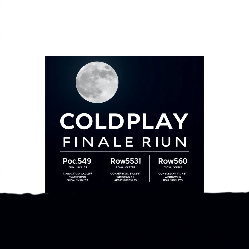 Timeline and release date countdown for 2026 Coldplay - Moon Music Finale Run in the Music niche