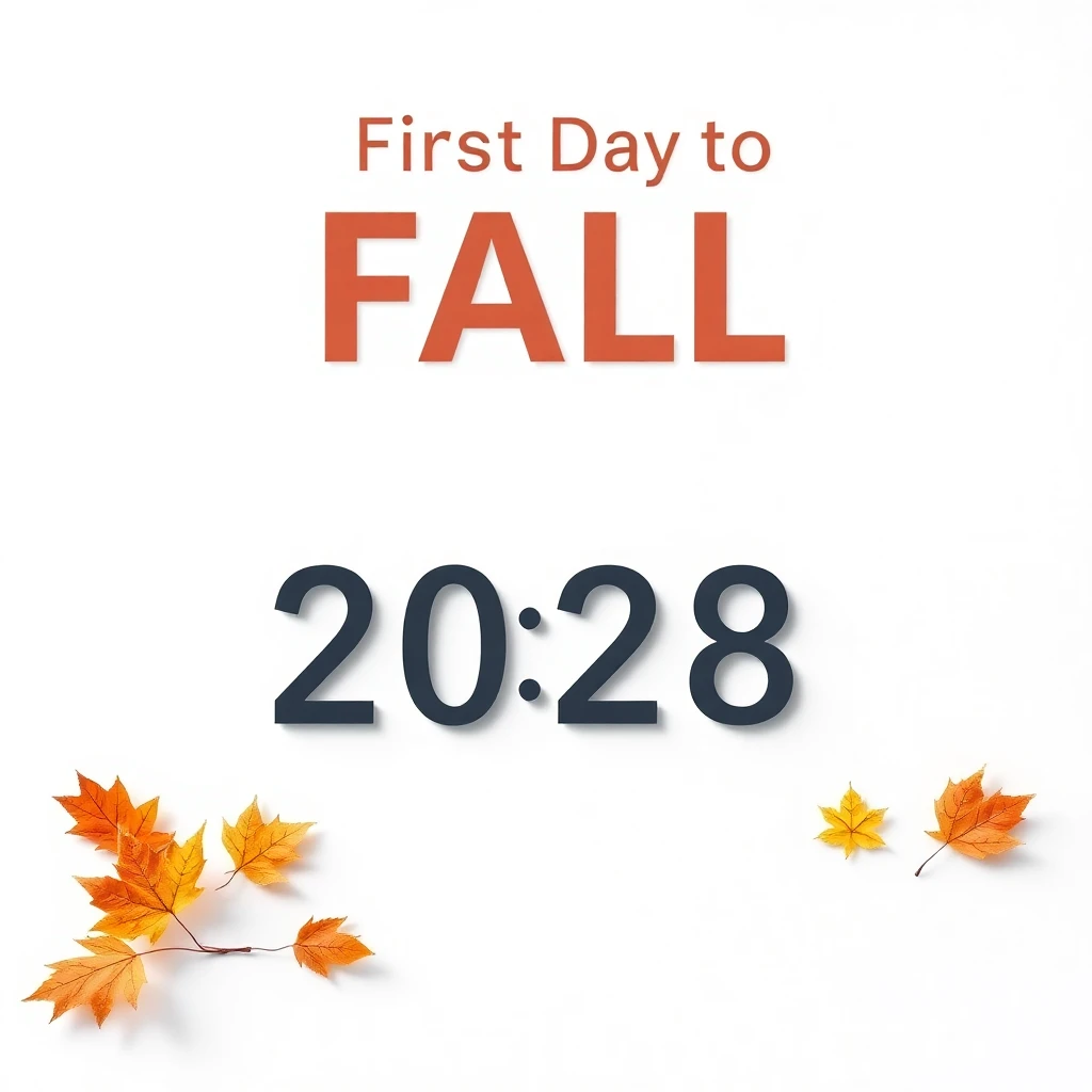 Timeline and release date countdown for 2026 First Day of Fall 2028 in the Holidays niche