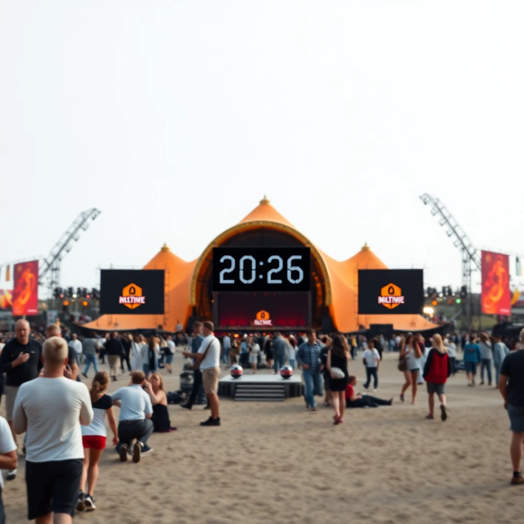 Glastonbury Festival countdown image for MUSIC timeline