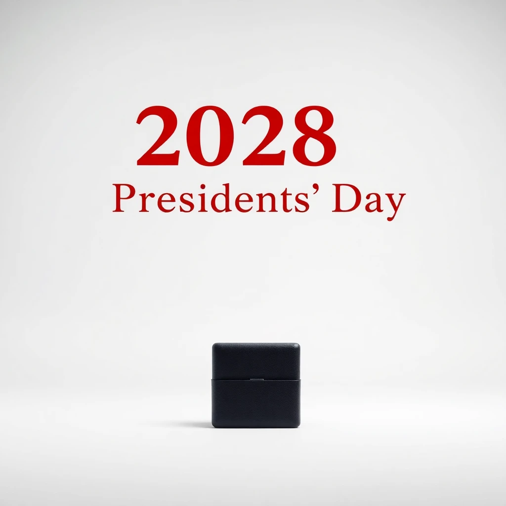 Timeline and release date countdown for 2026 Presidents' Day (US) 2028 in the Holidays niche