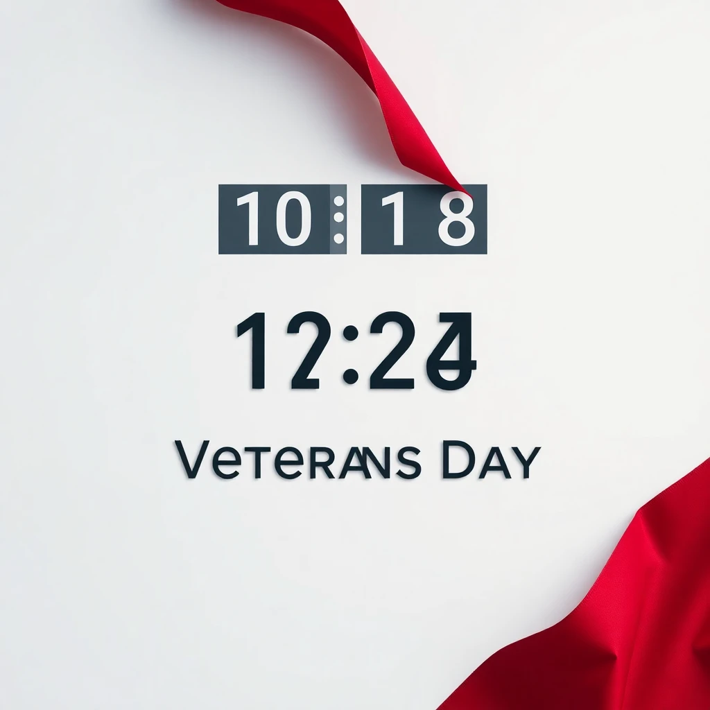 Timeline and release date countdown for 2026 Veterans Day (US) in the Holidays niche