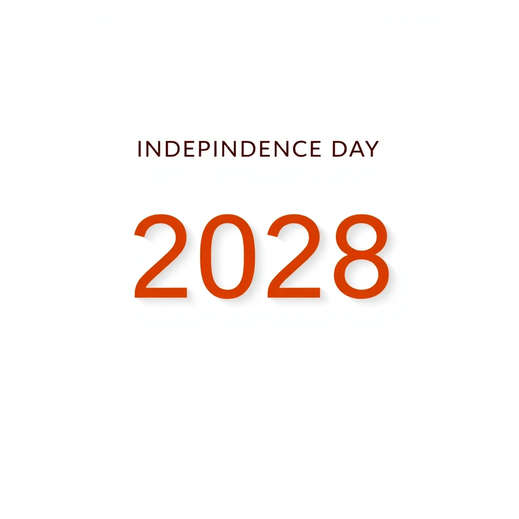 Timeline and release date countdown for 2026 Independence Day (US) 2028 in the Holidays niche