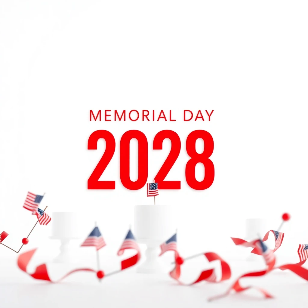 Timeline and release date countdown for 2026 Memorial Day (US) 2028 in the Holidays niche