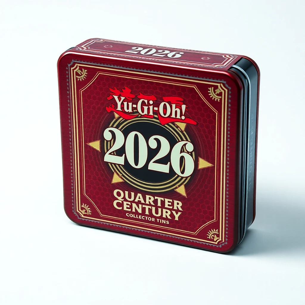 Timeline and release date countdown for 2026 Yu-Gi-Oh! 2026 Quarter Century Collector Tin in the Gaming niche